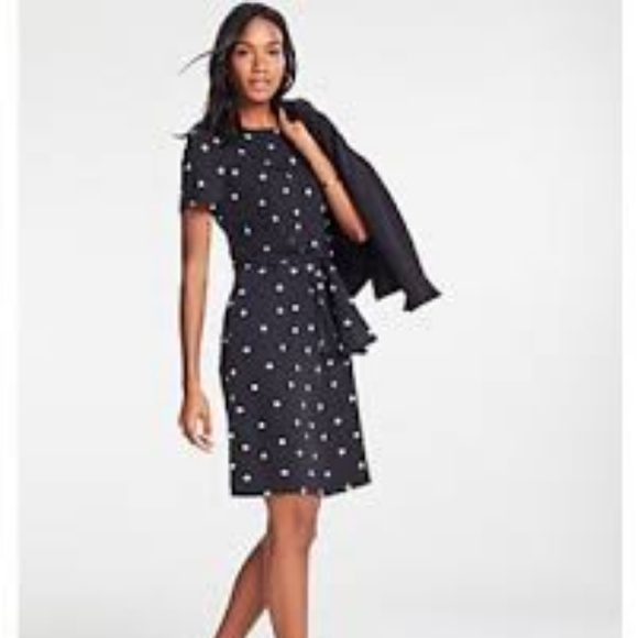 Ann Taylor polka dot tie front- NWT - Picture 1 of 3
